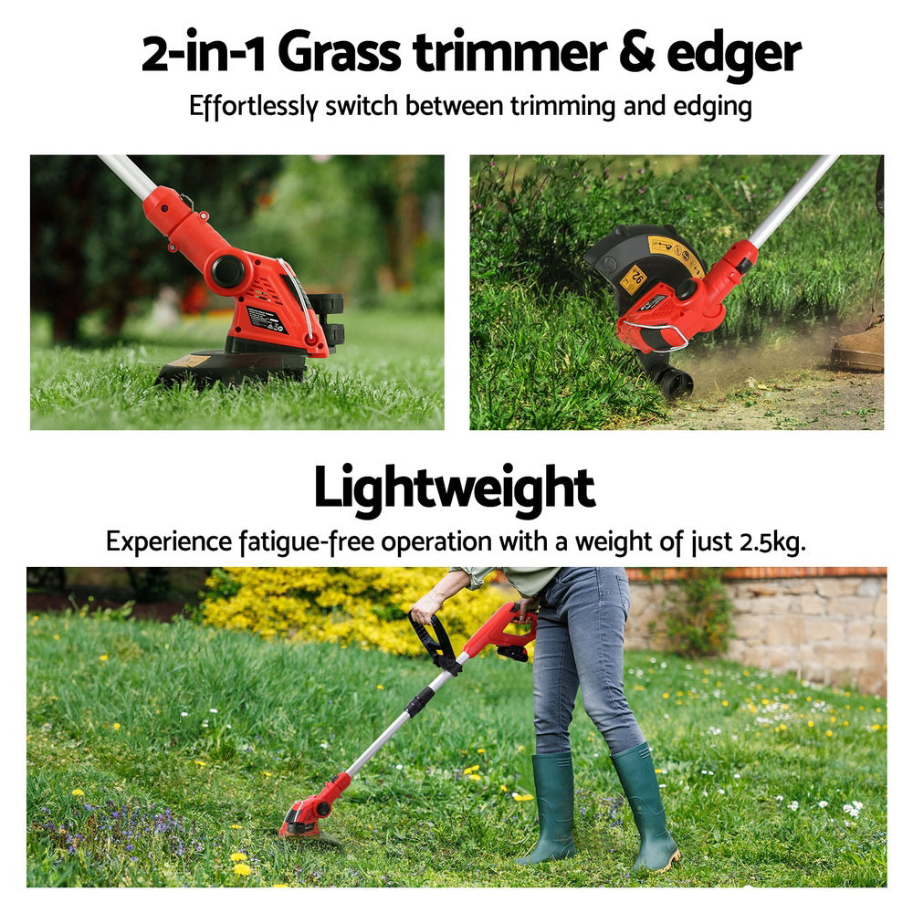 Giantz 20V Cordless Line Trimmer Lawn Whipper Grass Snipper