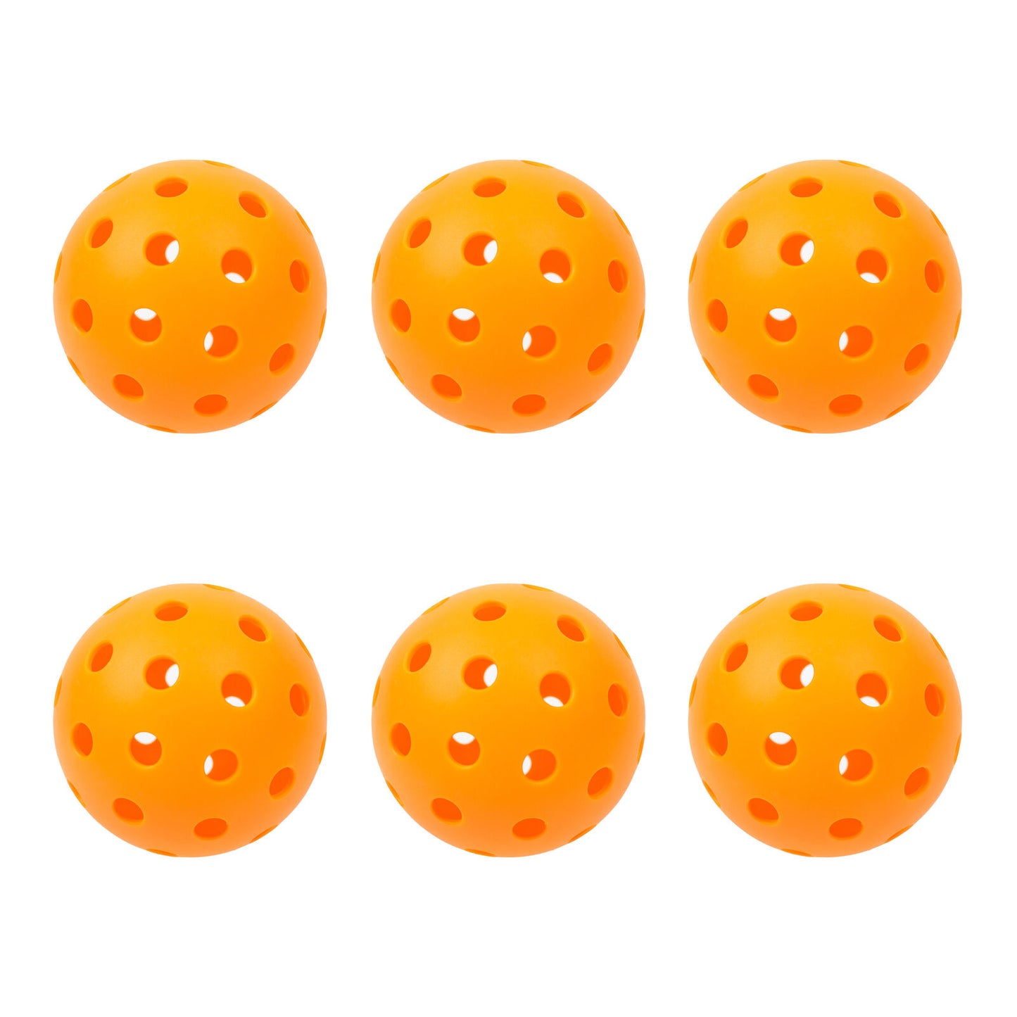 Precision Aerodynamic 40cm Hole Design Pickleball Ball - 6 pack