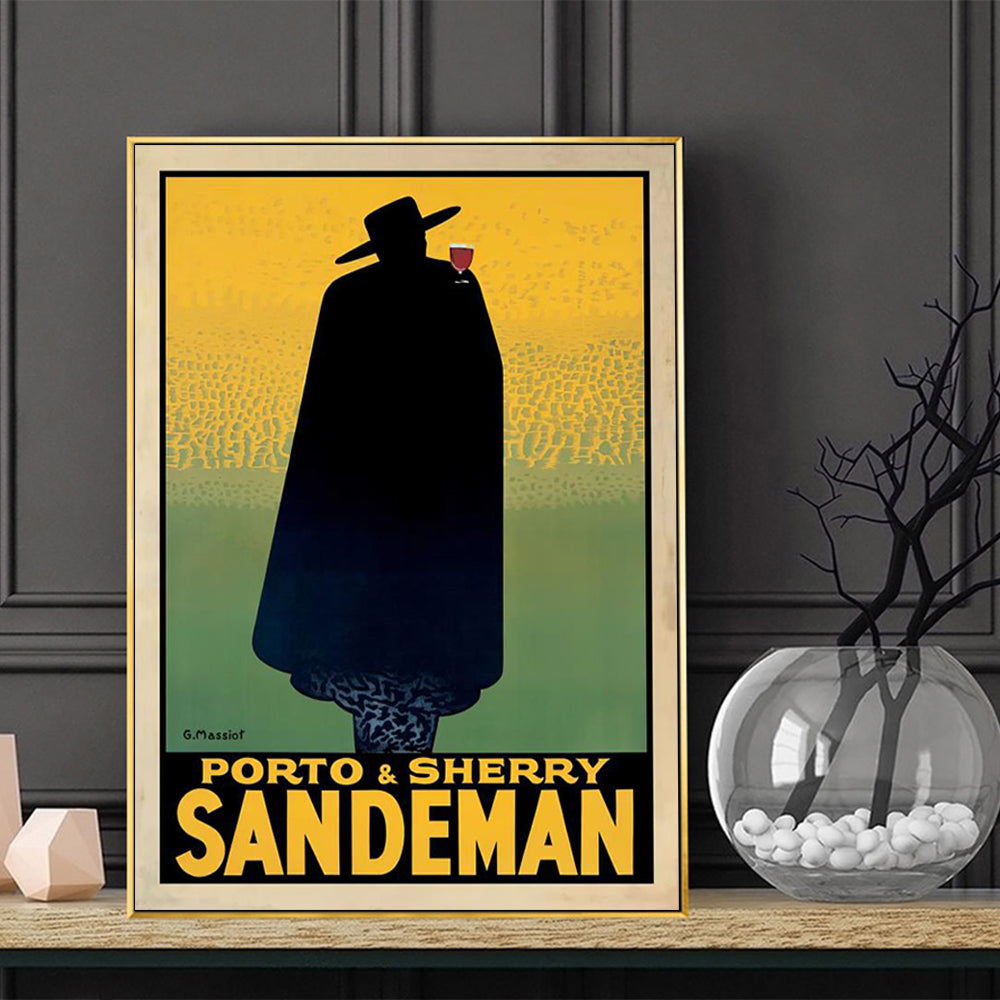 Wall Art 100cmx150cm Sandeman Gold Frame Canvas