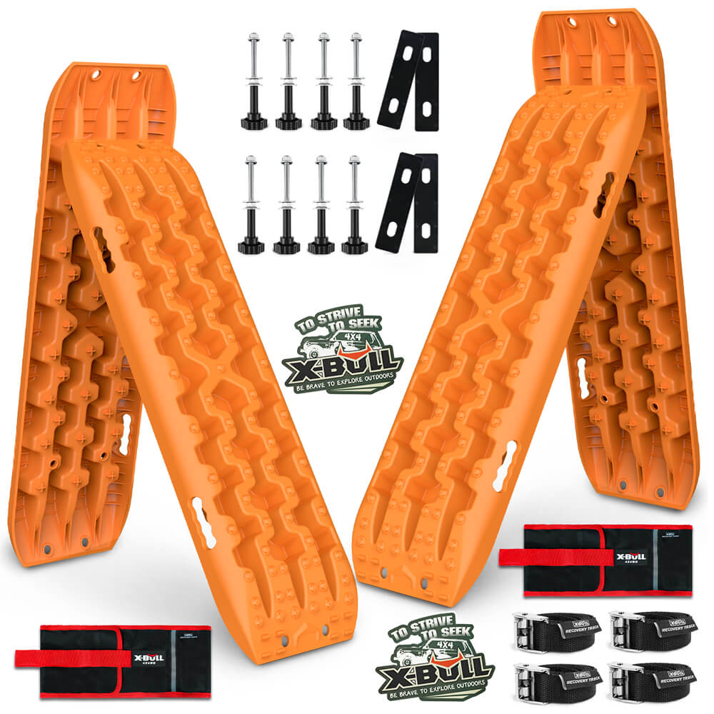 X-BULL Recovery tracks Boards 10T 2 Pairs Sand Mud Snow With Mounting Bolts pins