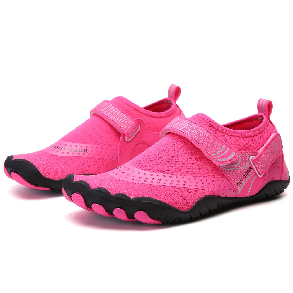 Women Water Shoes Barefoot Quick Dry Aqua Sports Shoes - Pink Size EU39 = US6