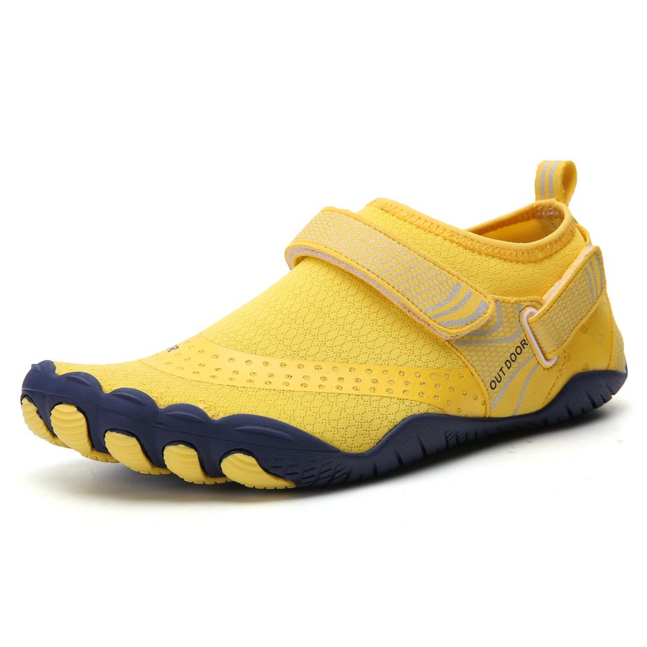 Women Water Shoes Barefoot Quick Dry Aqua Sports Shoes - YellowSize EU36 = US3.5