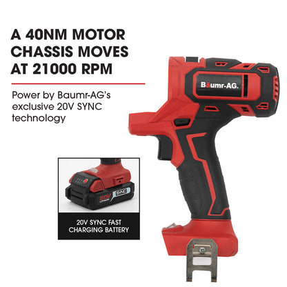 BAUMR-AG Cordless MT3 Max 20V SYNC 5in1 Combi-Tool Kit, with Battery and Charger