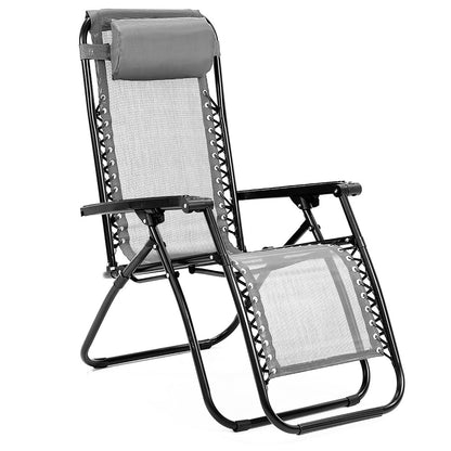 Wallaroo Zero Gravity Reclining Deck Chair - Grey