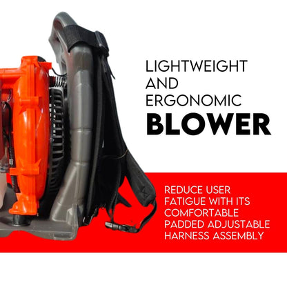 Petrol Leaf Blower 2 Stroke 42.7cc Backpack Commercial 540km/H