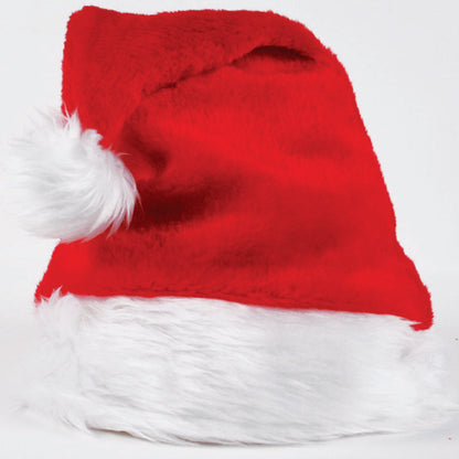 Christmas Unisex Adults Kids Novelty Hat Xmas Party Cap Santa Costume Dress Up, Plush Santa Hat