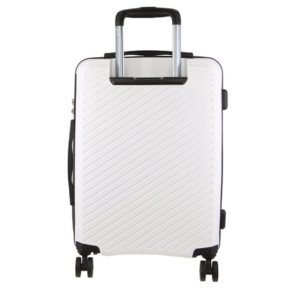 Pierre Cardin Inspired Milleni Hardshell 3-Piece Luggage Bag Set Travel Suitcase - White