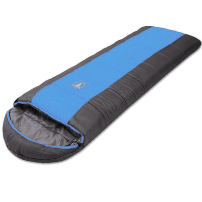 Outdoor Camping Envelope Sleeping Bag Thermal Tent Hiking Winter Single -15??C - blue