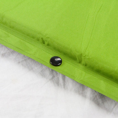 Double Self Inflating Mattress Sleeping Mat Air Bed Camping Camp Hiking Joinable - green