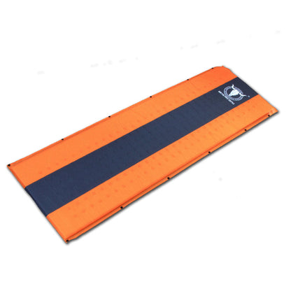 Self Inflating Mattress Sleeping Mat Air Bed Camping Camp Hiking Joinable Single - orange