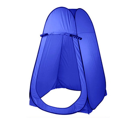 Pop Up  Portable Privacy Shower room Tent &20L Outdoor Camping Water Bag Camp Set - blue