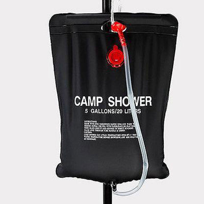 Pop Up  Portable Privacy Shower room Tent &20L Outdoor Camping Water Bag Camp Set - blue