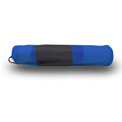 Double Self Inflating Mattress Sleeping Mat Air Bed Camping Hiking Joinable - blue