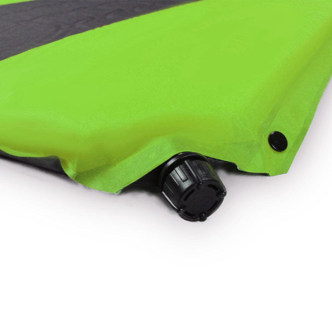 Double Self Inflating Mattress Sleeping Mat Air Bed Camping Hiking Joinable - green