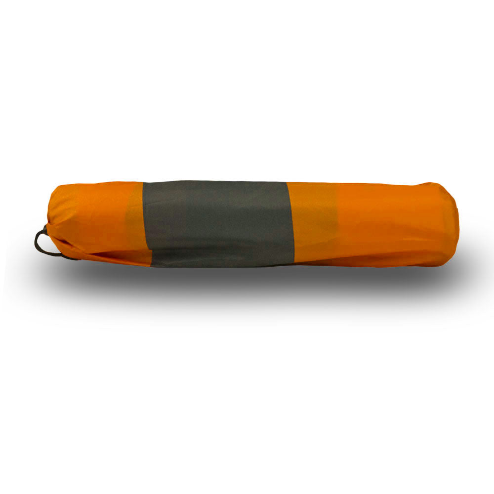 Double Self Inflating Mattress Sleeping Mat Air Bed Camping Hiking Joinable - orange