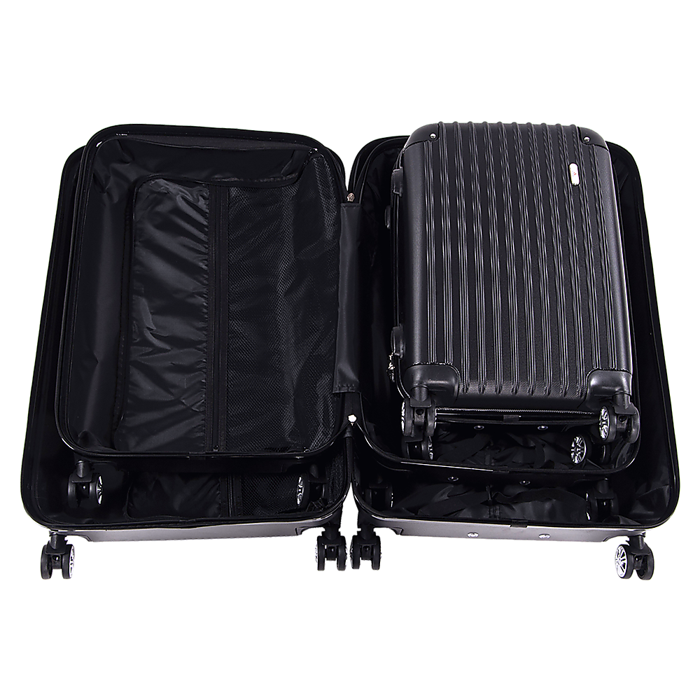 Delegate Suitcases Luggage Set 20" 24" 28"Carry On Trolley TSA Travel Bag