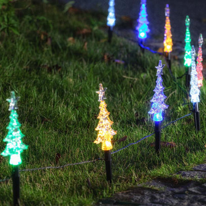 Solar Mini Tree Path Lights – 10 Pack, 24cm