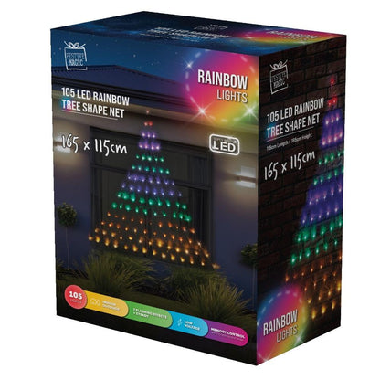 LED Christmas Tree Rainbow Wall Net Lights