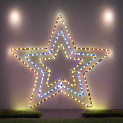 LED Ropelight 3-in-1 Star Flash Warm-Cool-Warm - Multicolor