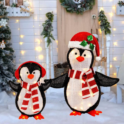 LED Mesh Tinsel 3D Light Up Decoration – 2 Piece Set