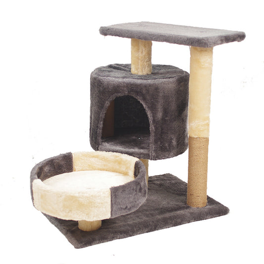 A Cat's Dream Paradise: Natural Solid Wood Cat Climbing Frame