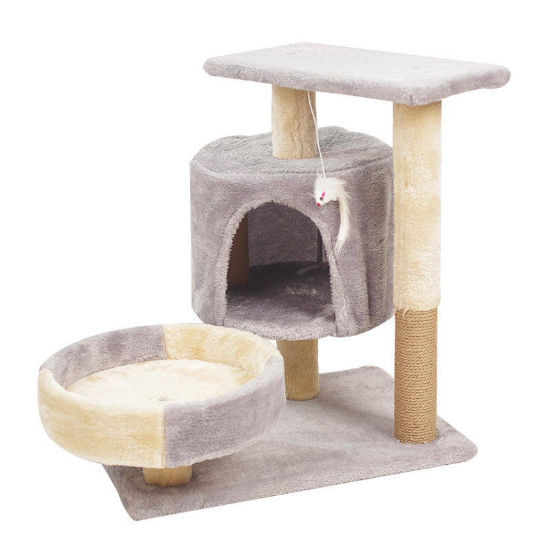 A Cat's Dream Paradise: Natural Solid Wood Cat Climbing Frame