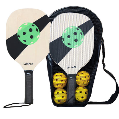 Green Standard Wooden Pickleball Paddle Set - Perfect for All Levels of Play