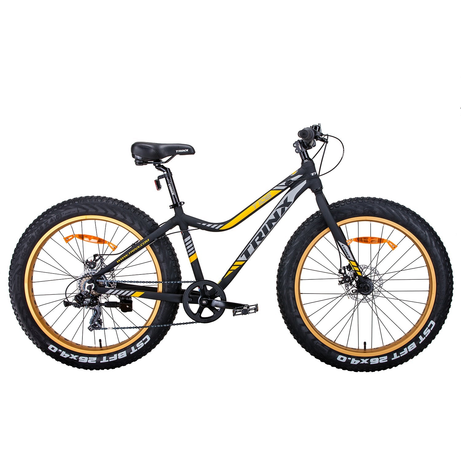 Trinx Tiger T106 Fat Bike Shimano 7 Speed Bicycle Orange